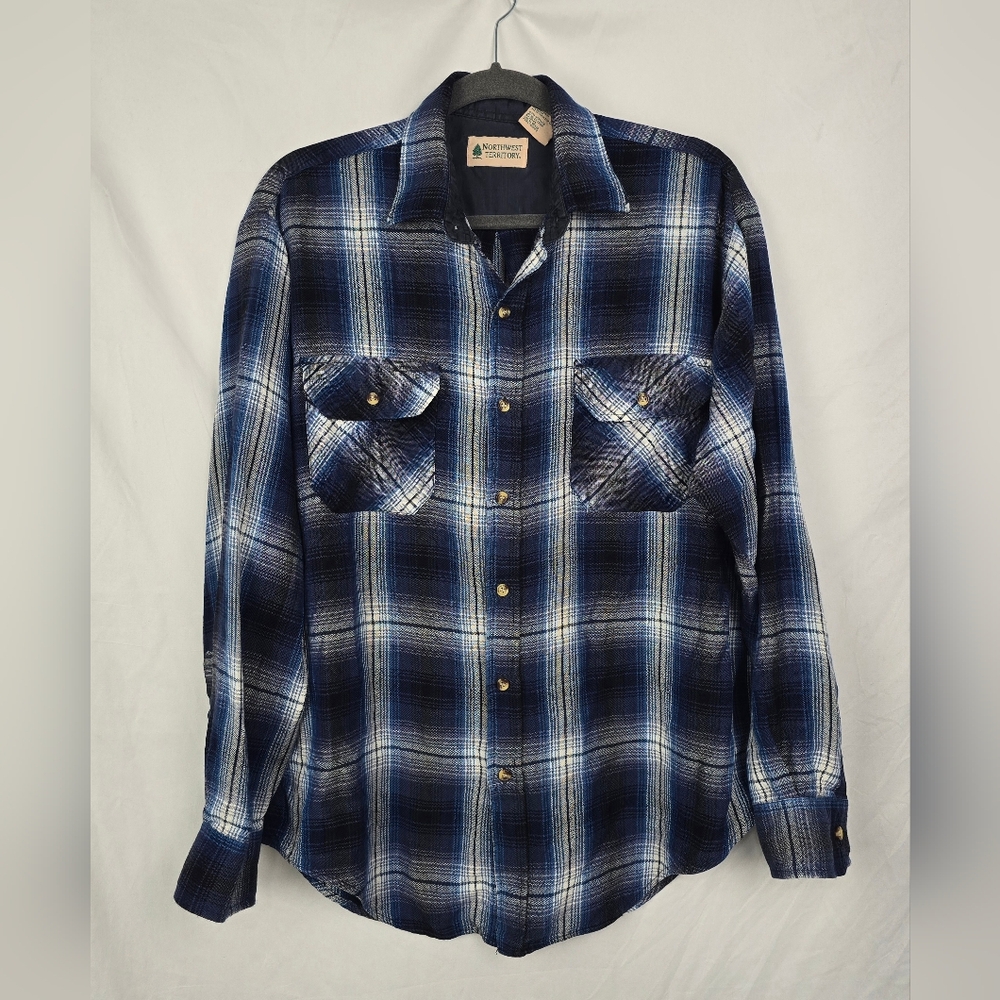Northwest Territory Western Cowboy Rodeo Button-Up Long Sleeve Shirt sz M